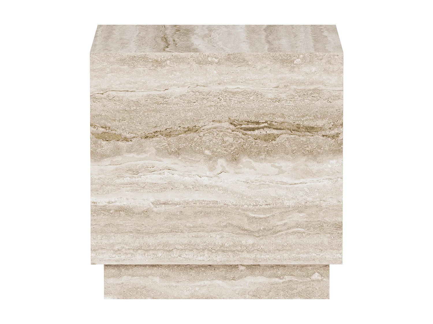 Beistelltisch aus Travertin – beige – Heron