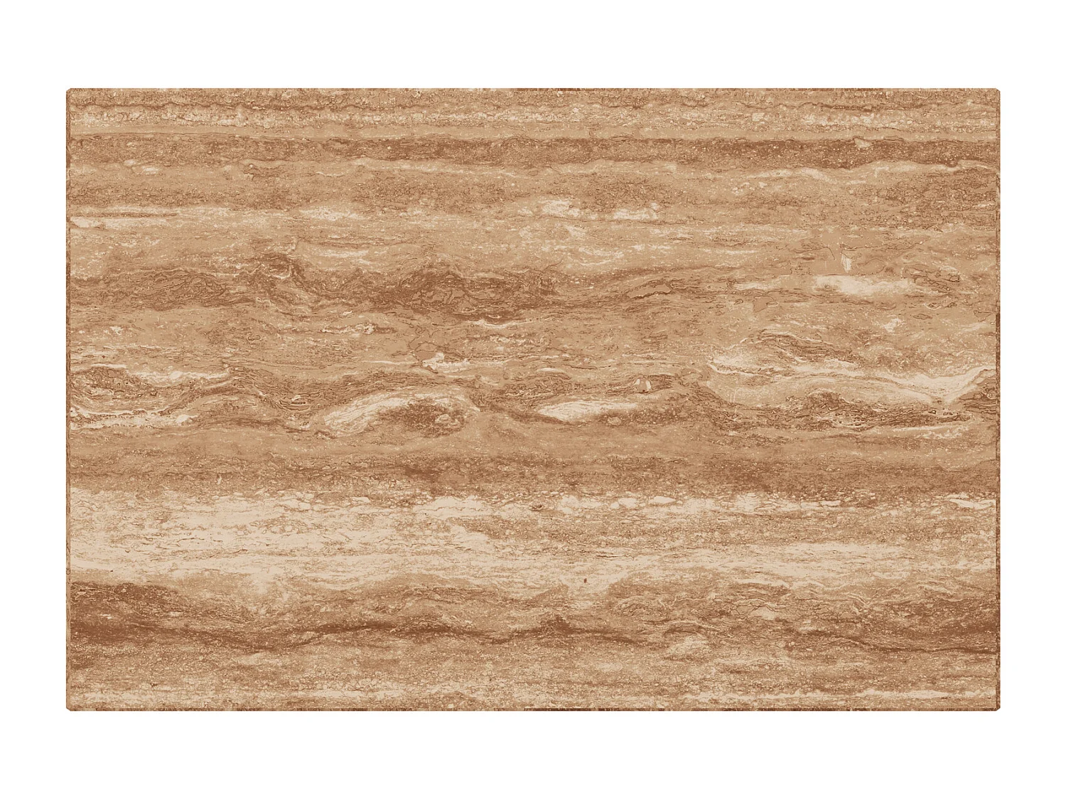 Beistelltisch aus Travertin – Walnuss – Heron Wide