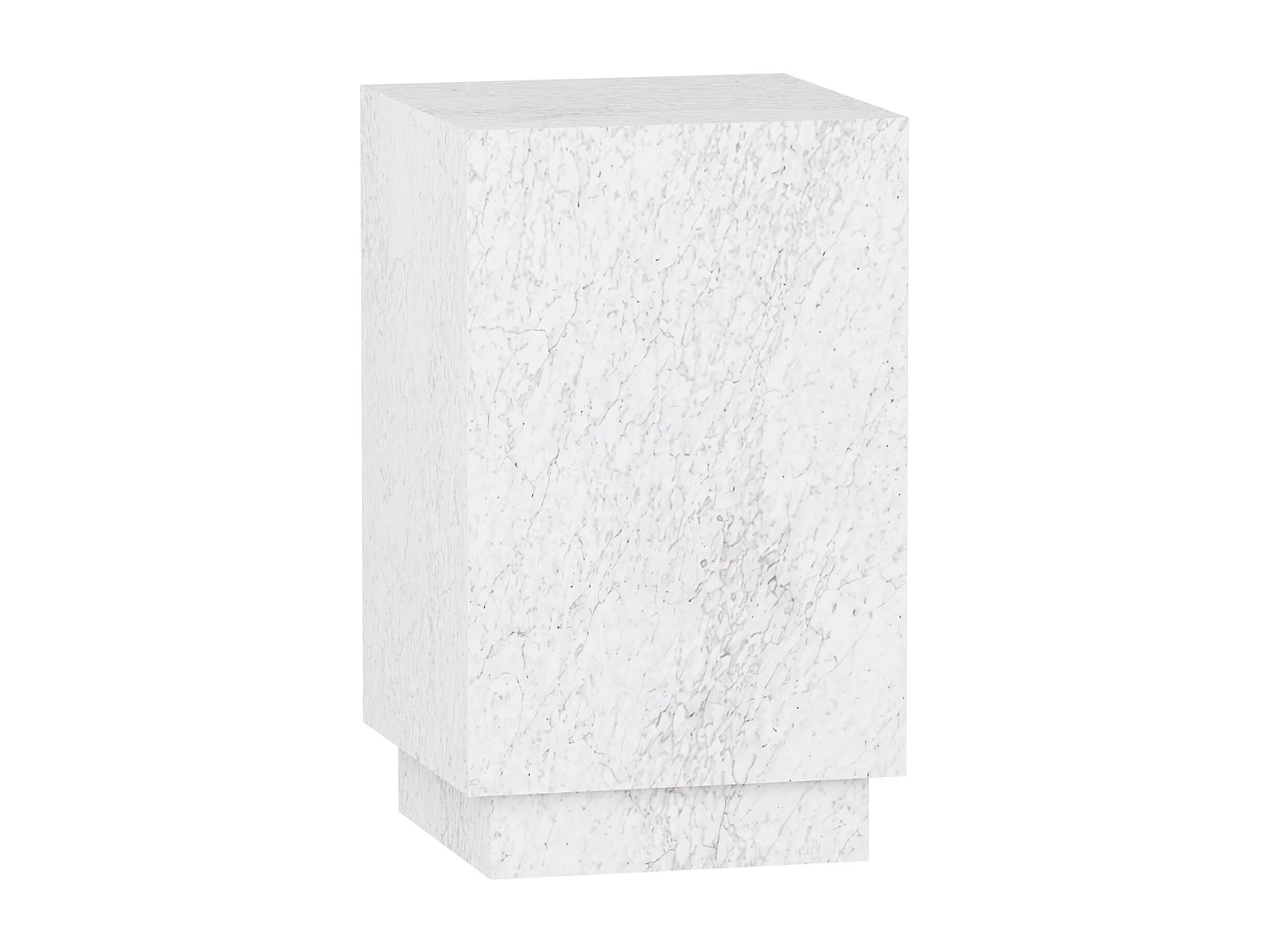Beistelltisch aus Marmor – weiß – Heron Tall