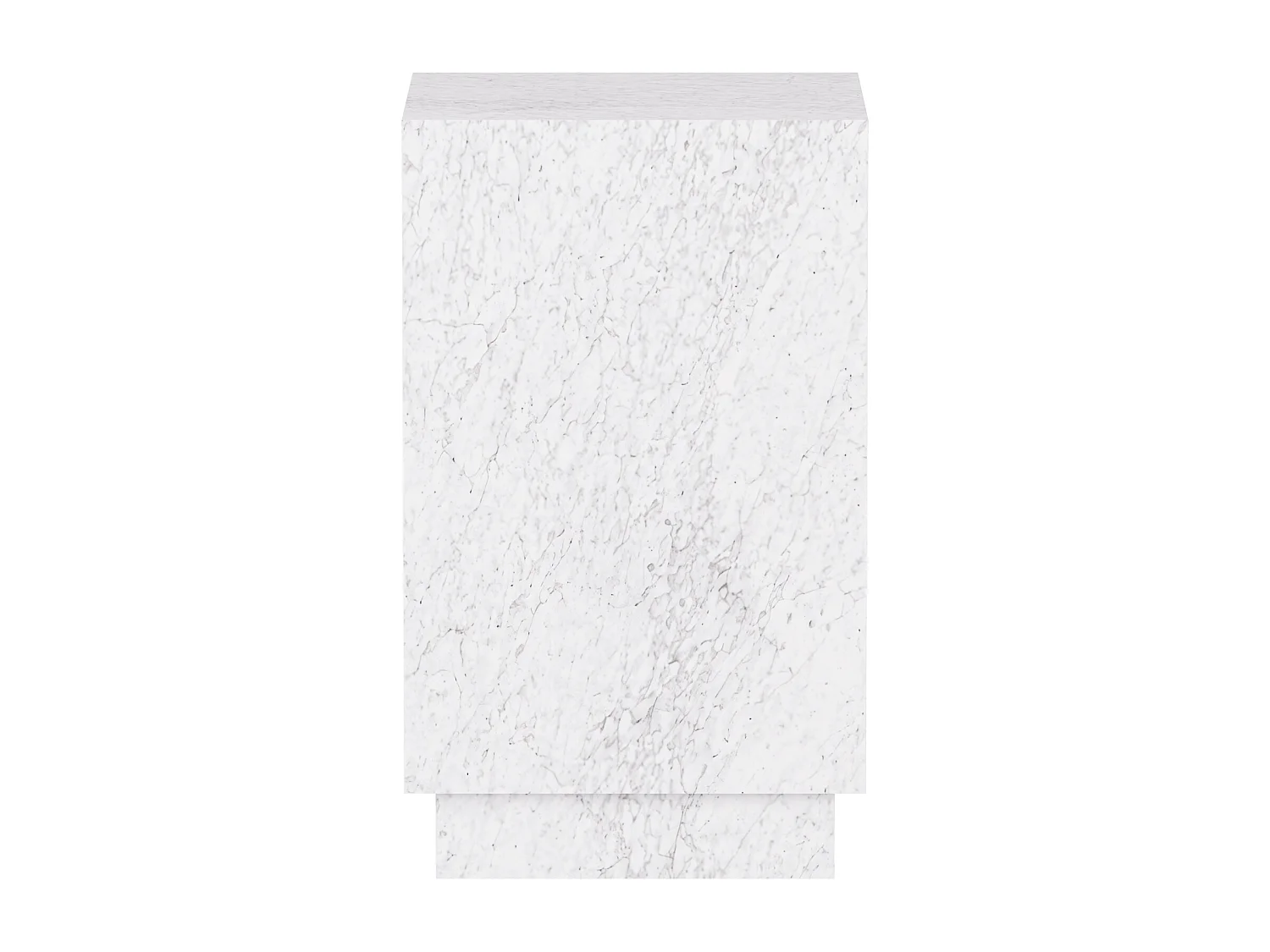 Beistelltisch aus Marmor – weiß – Heron Tall
