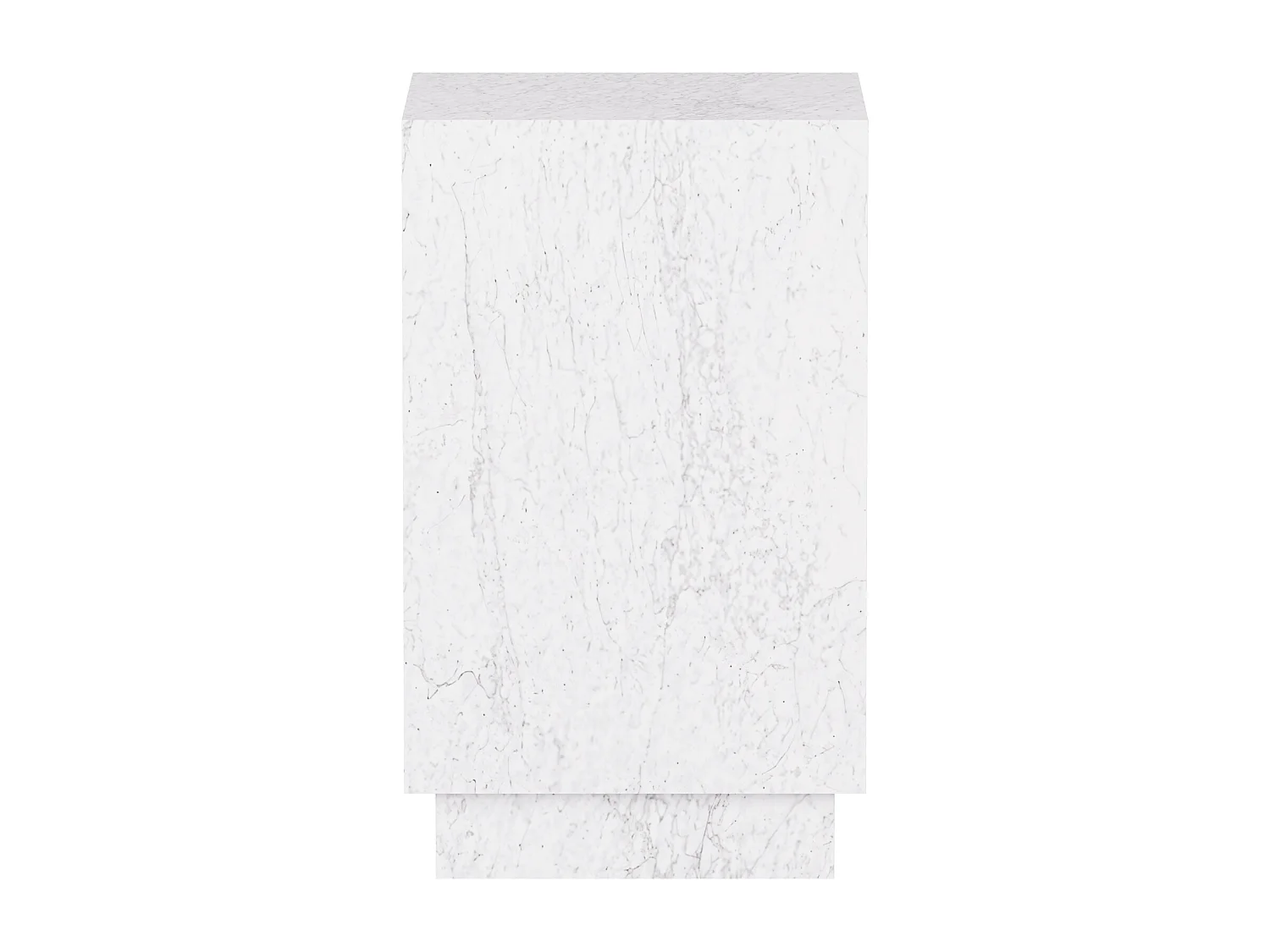 Beistelltisch aus Marmor – weiß – Heron Tall