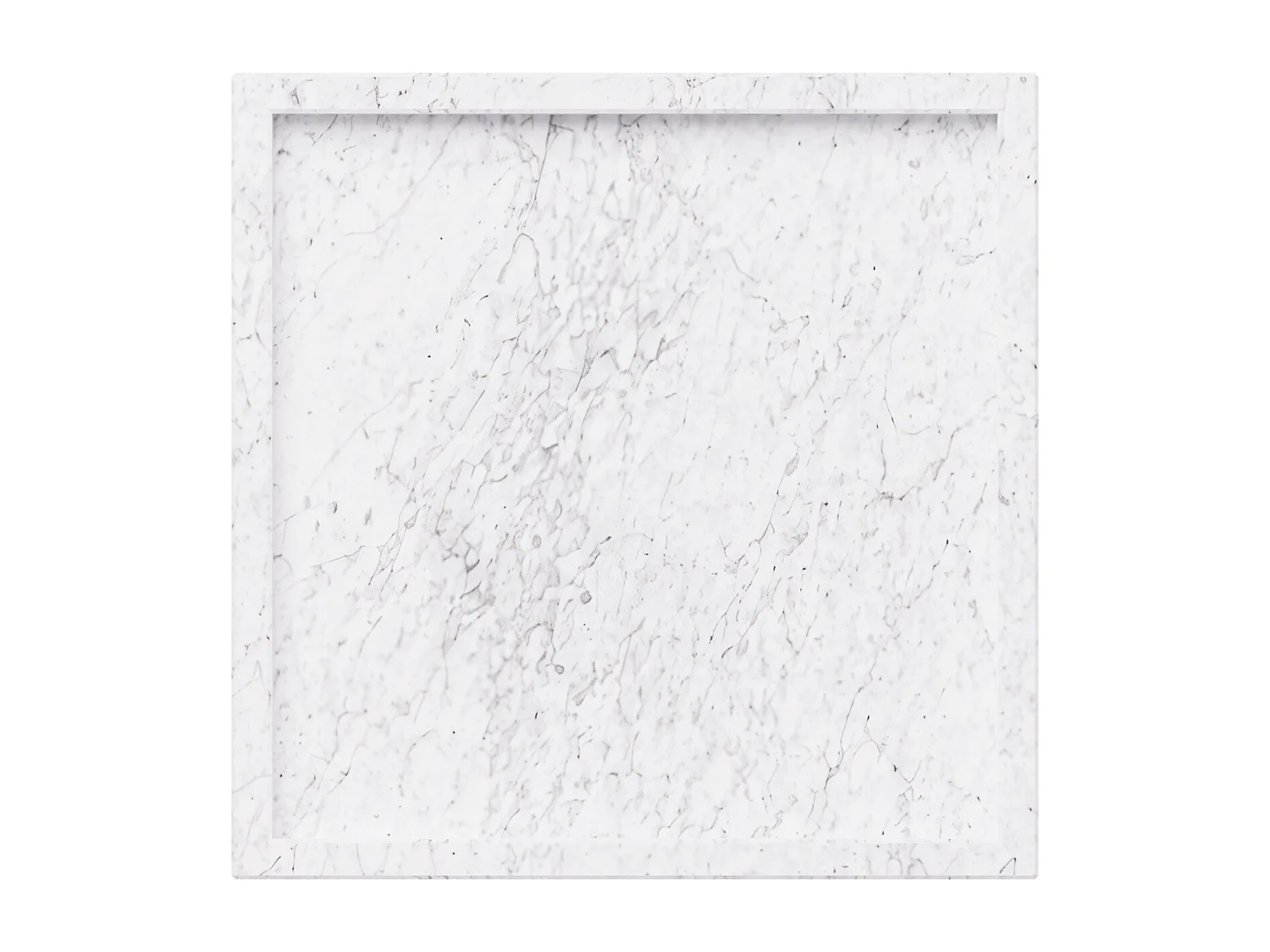 Beistelltisch aus Marmor – weiß – Crow