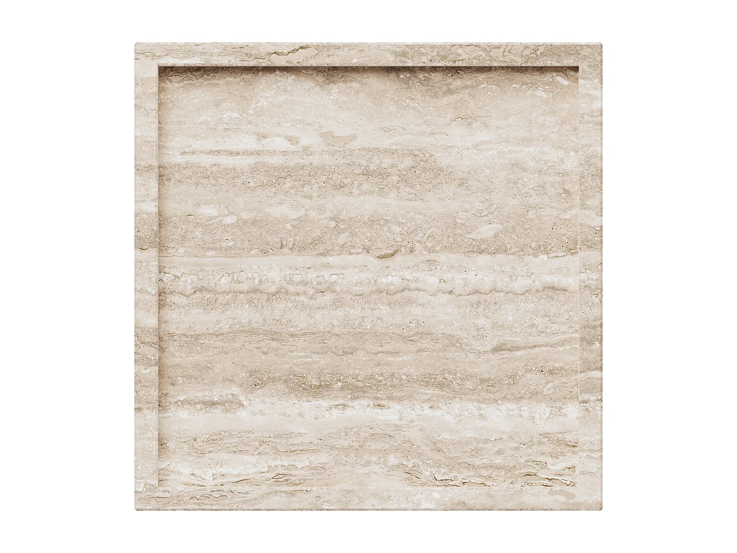 Beistelltisch aus Travertin – beige – Crow Tall