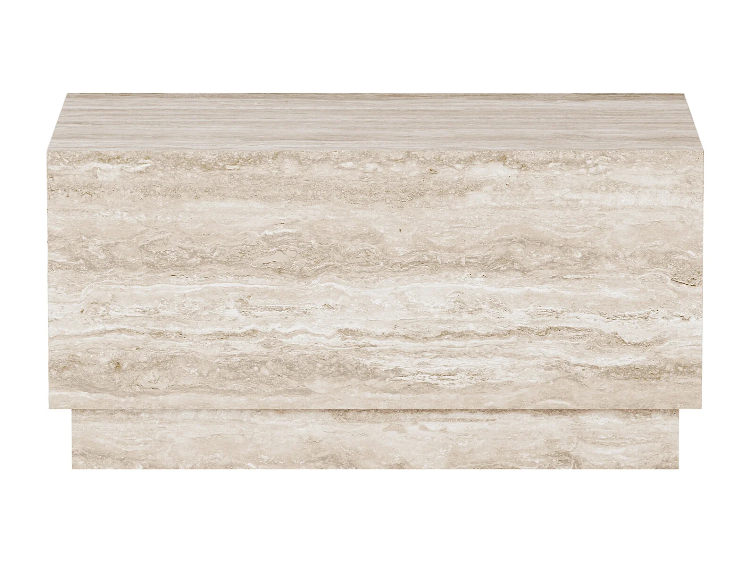 Beistelltisch aus Travertin – beige – Heron Wide