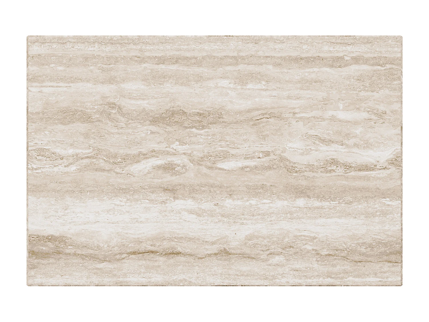 Beistelltisch aus Travertin – beige – Heron Wide