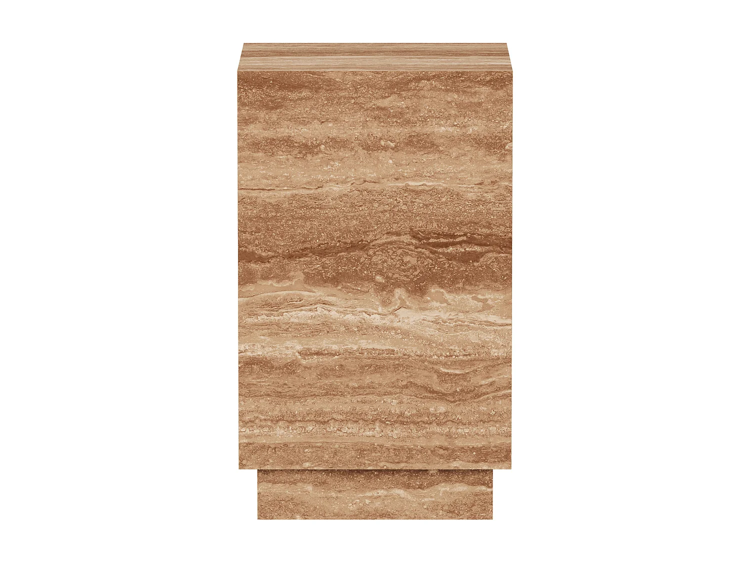 Beistelltisch aus Travertin – Walnuss – Heron Tall