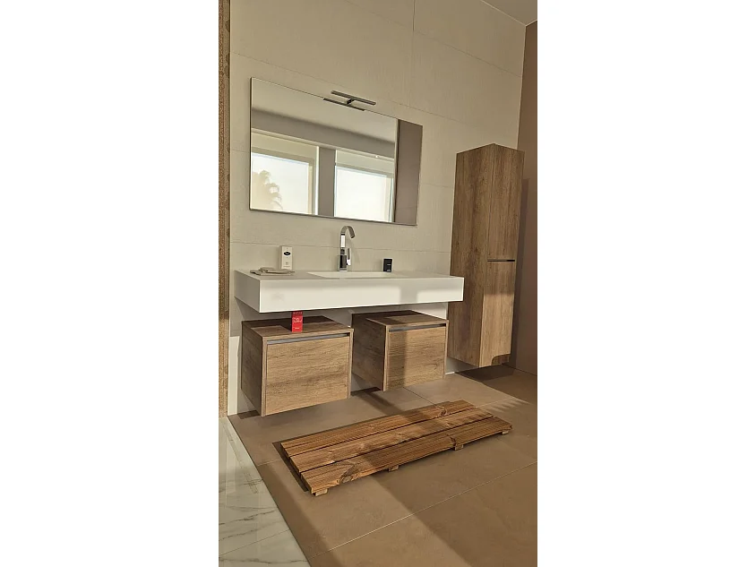 Pedana antiscivolo per Vasca da bagno 120x38 cm, in legno Thermo-Wood