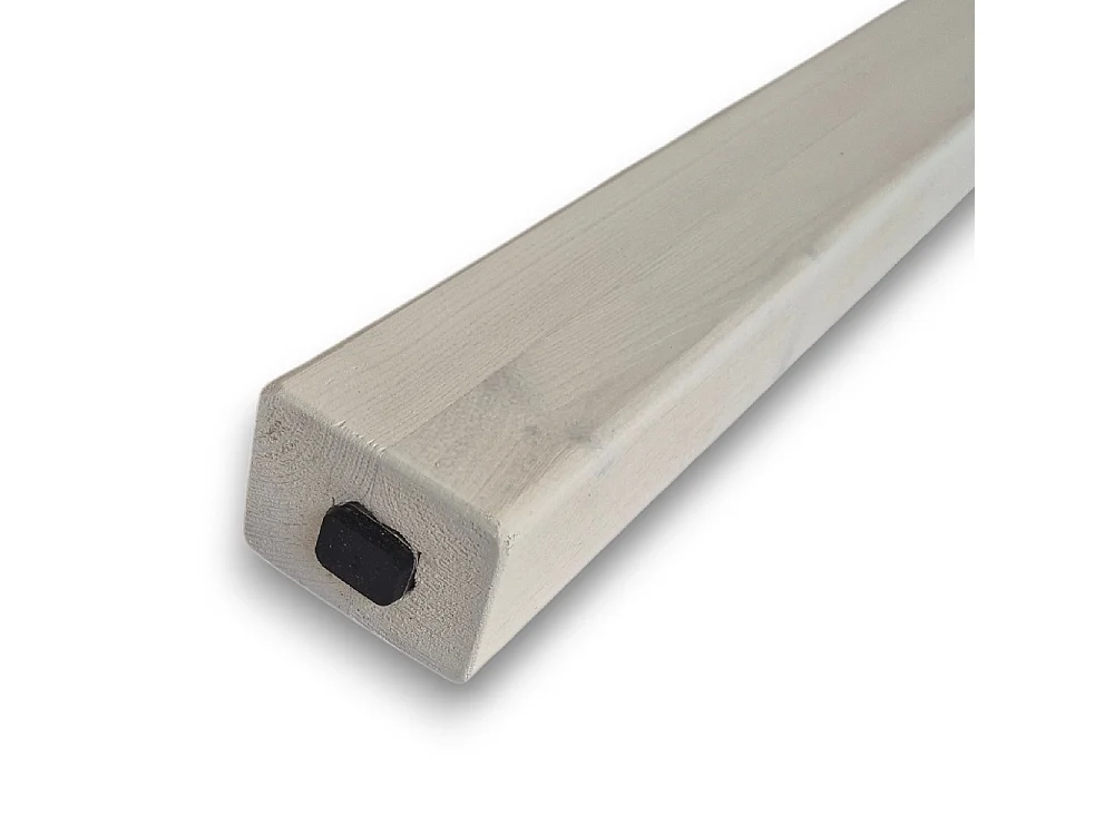 Set 6 Listelli Decorativi in Pino Lamellare 45x60mm Bianco | Taglio su Misura a richiesta