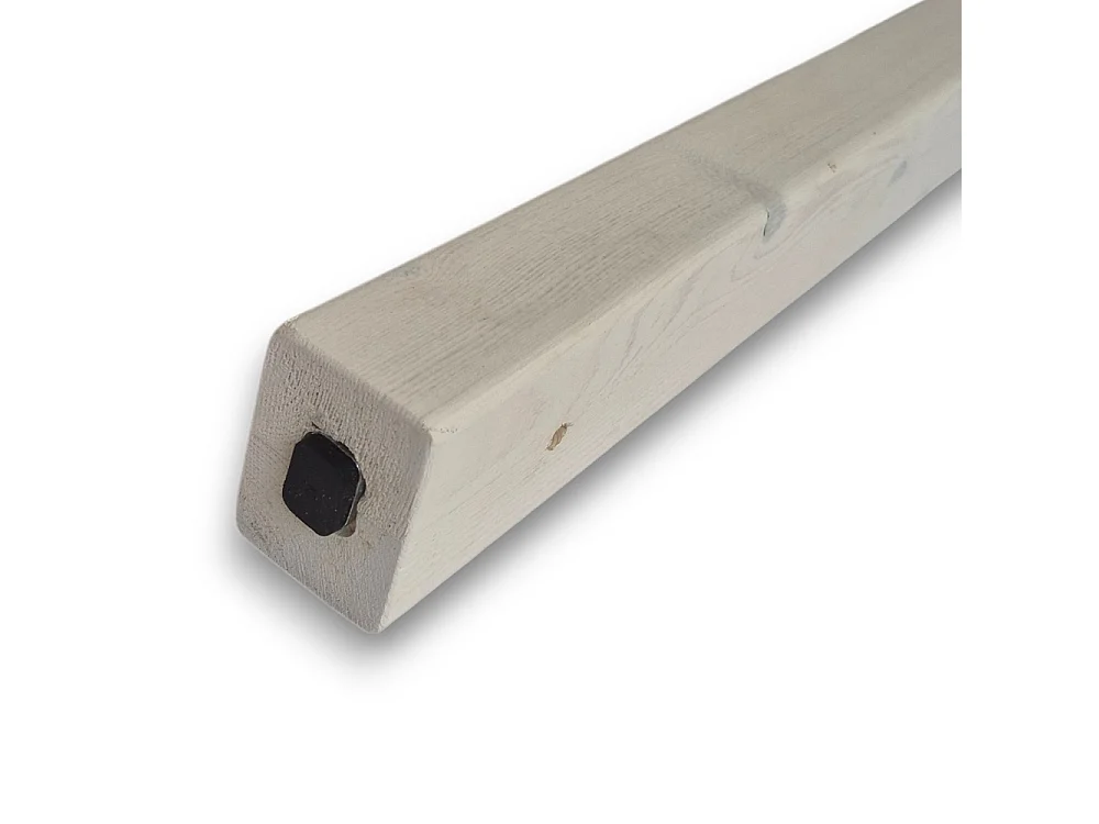 Set 6 Listelli Decorativi in Pino Lamellare 45x60mm Bianco | Taglio su Misura a richiesta