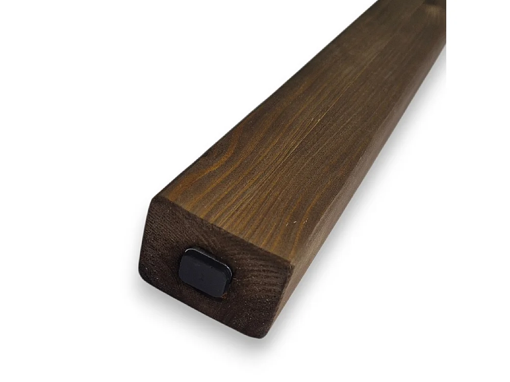 Set 6 Listelli Decorativi in Pino Lamellare 45x60mm Noce Medio | Taglio su Misura a richiesta