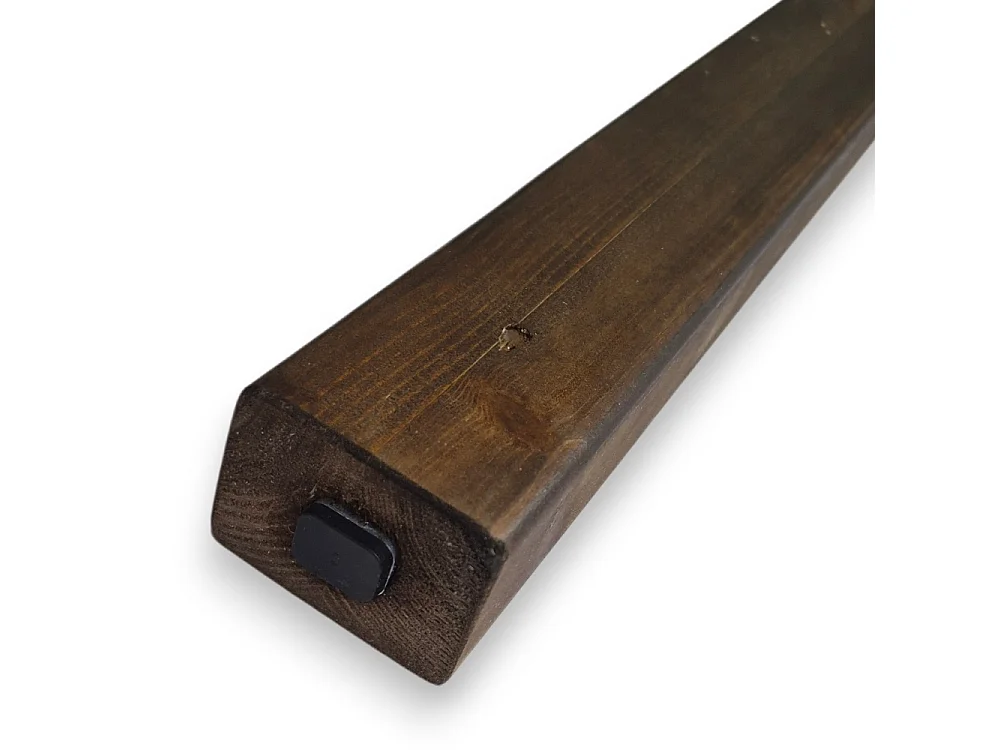 Set 6 Listelli Decorativi in Pino Lamellare 45x60mm Noce Medio | Taglio su Misura a richiesta