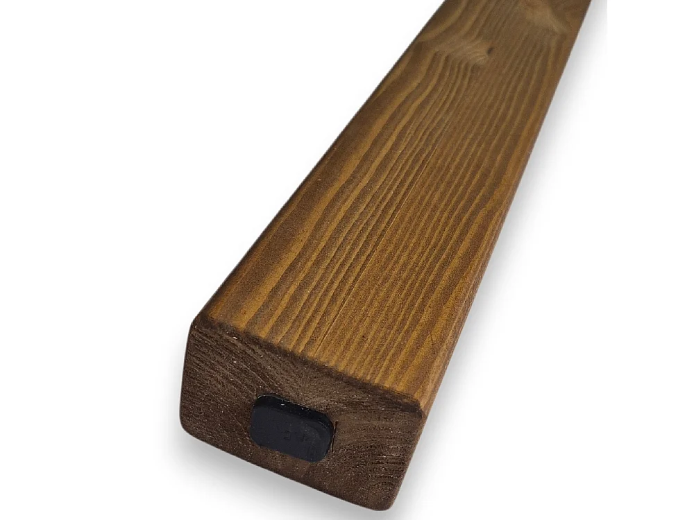 Set 6 Listelli Decorativi in Pino Lamellare 45x60mm Noce Chiaro | Taglio su Misura a richiesta