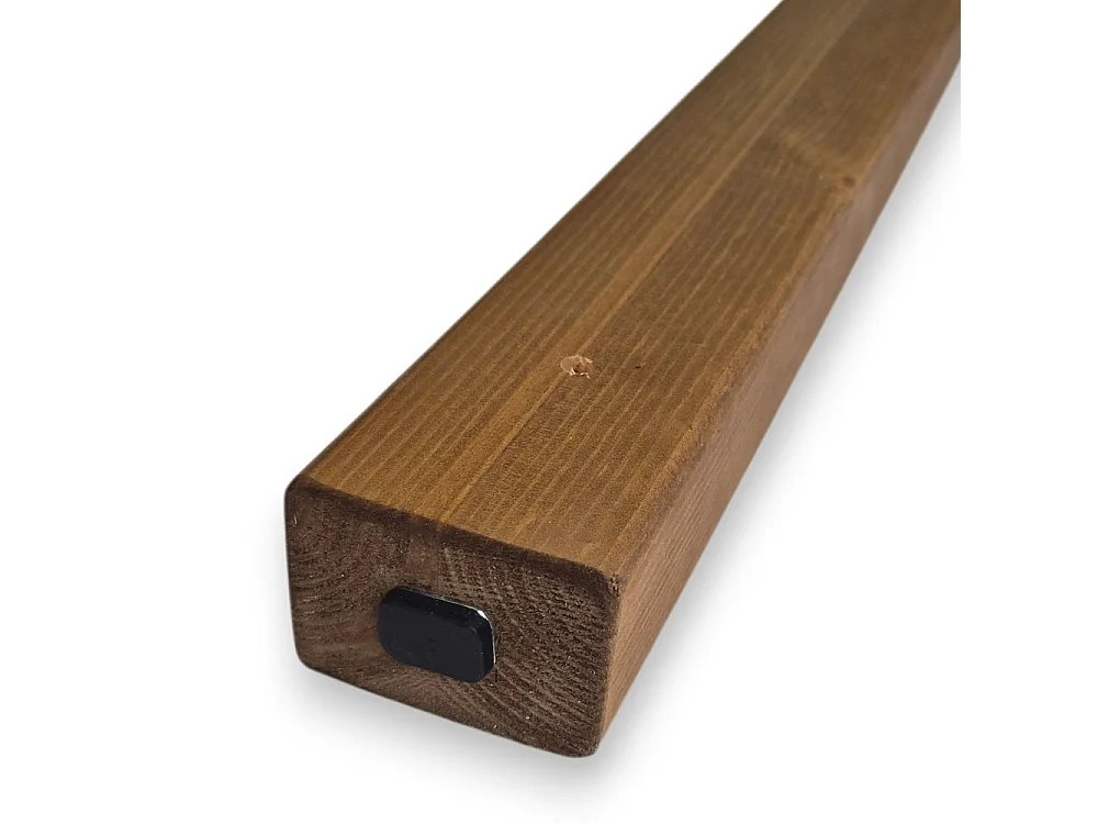 Set 6 Listelli Decorativi in Pino Lamellare 45x60mm Noce Chiaro | Taglio su Misura a richiesta