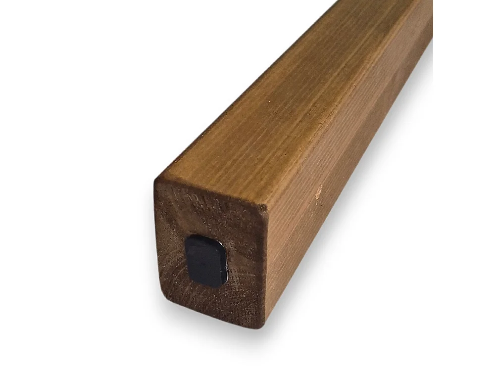 Set 6 Listelli Decorativi in Pino Lamellare 45x60mm Noce Chiaro | Taglio su Misura a richiesta