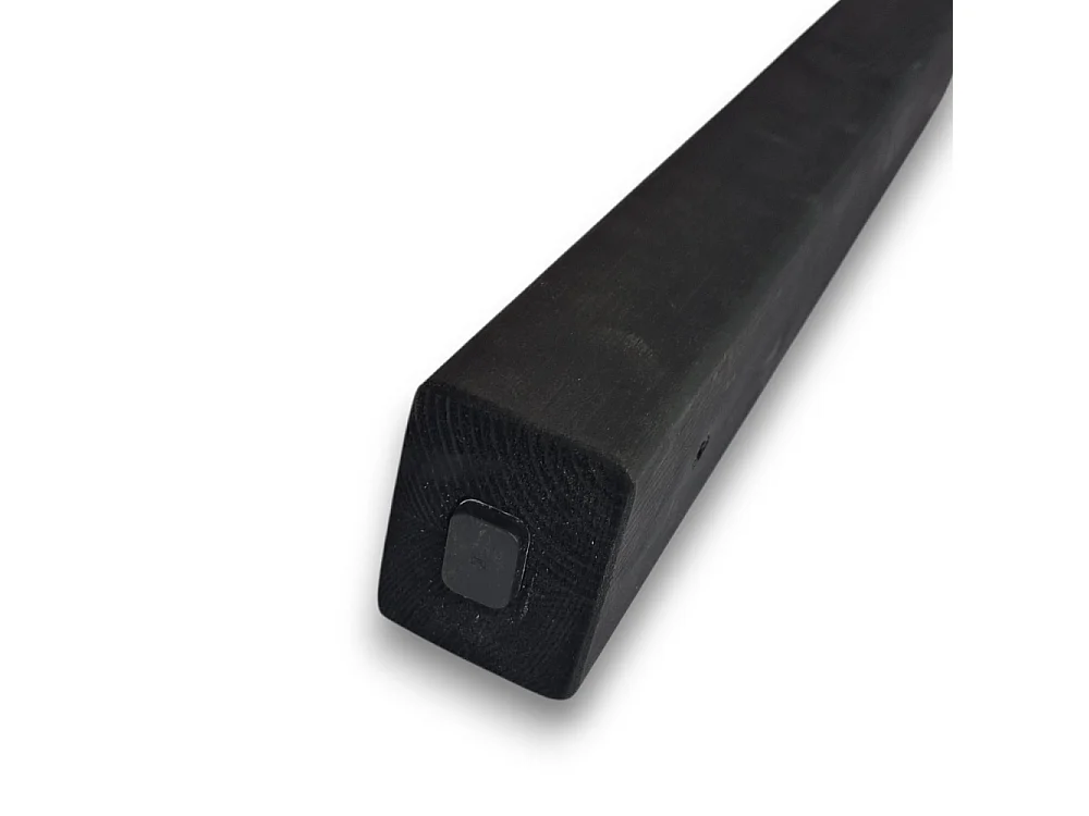 Set 6 Listelli Decorativi in Pino Lamellare 45x60mm Nero | Taglio su Misura a richiesta