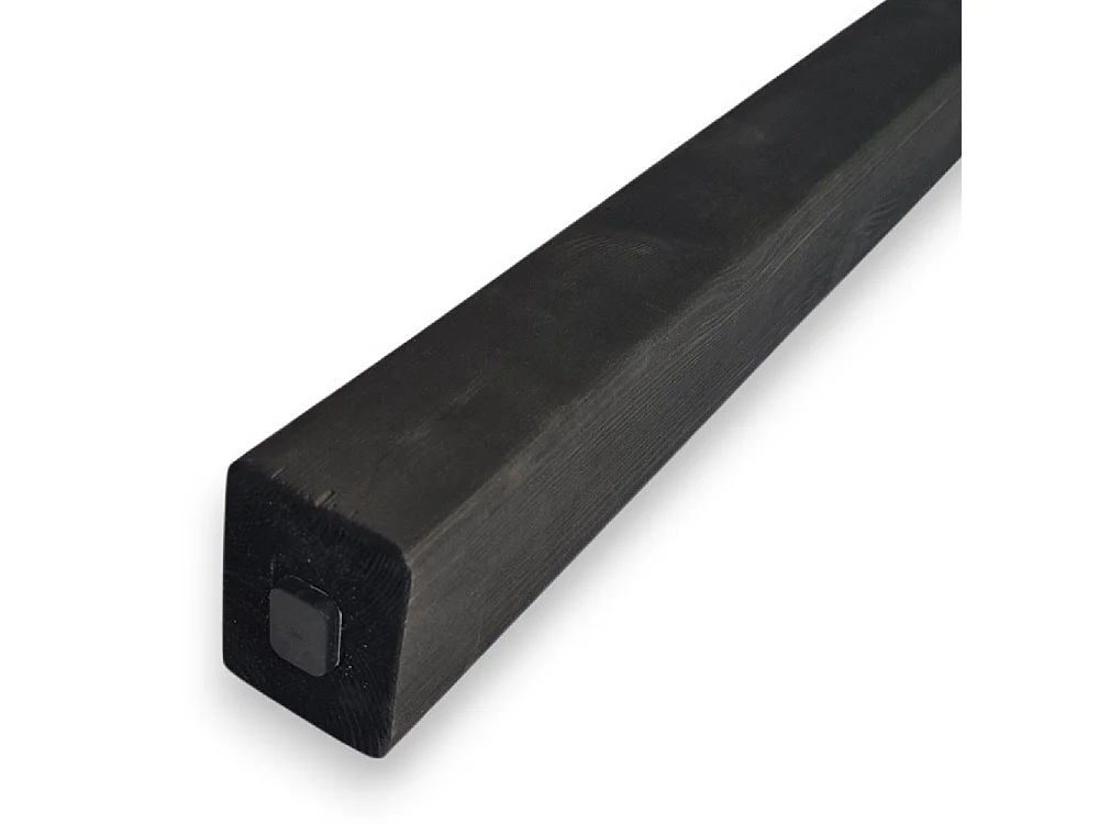 Set 6 Listelli Decorativi in Pino Lamellare 45x60mm Nero | Taglio su Misura a richiesta