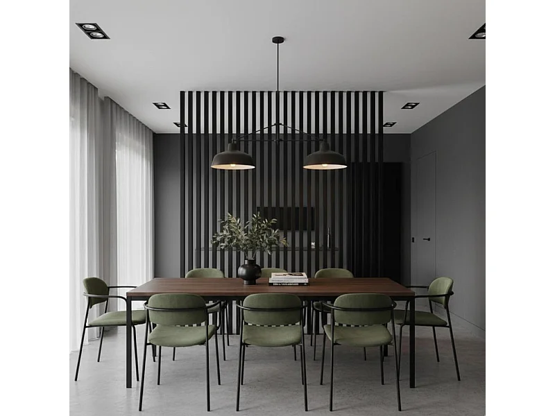 Set 6 Listelli Decorativi in Pino Lamellare 45x60mm Nero | Taglio su Misura a richiesta