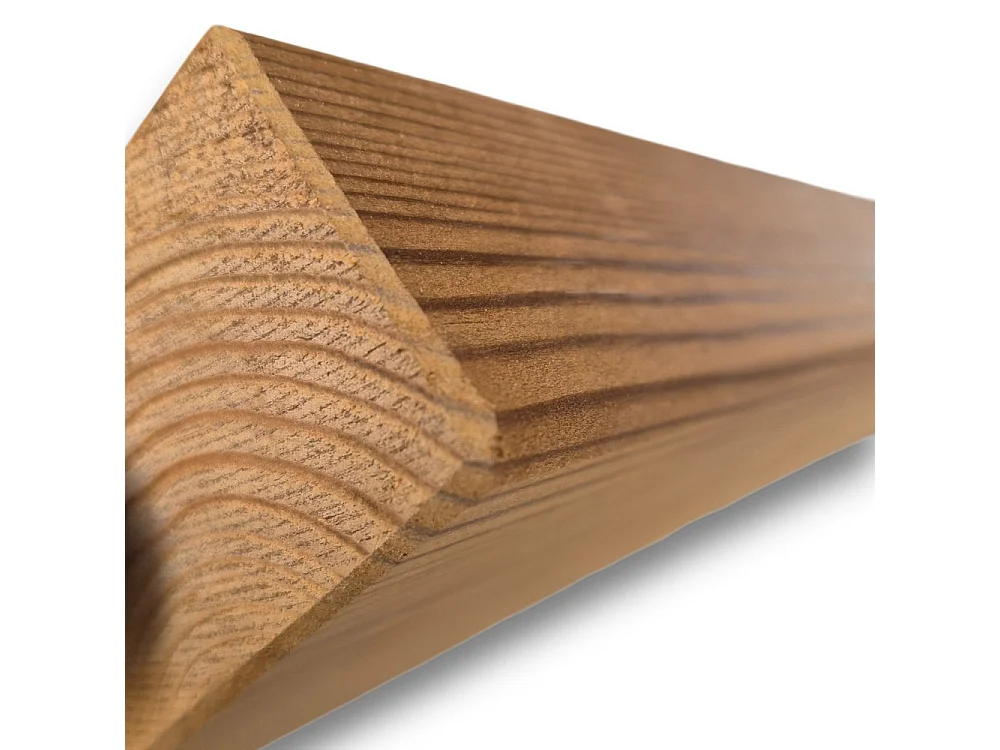 Set 6 Listelli Legno Termotrattato Thermo-Wood 45x90 mm h300 cm - Alta StabilitÃ 