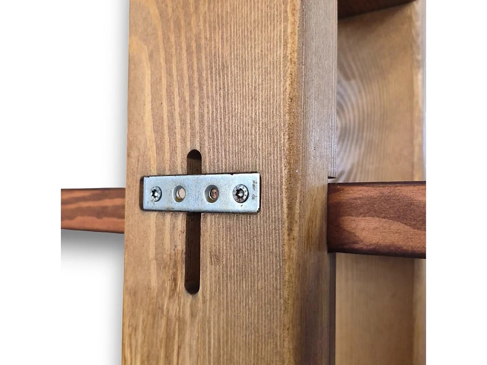 Mobile TV/Libreria in Legno Massello Design Italiano â€“ 4 Ripiani Modulari