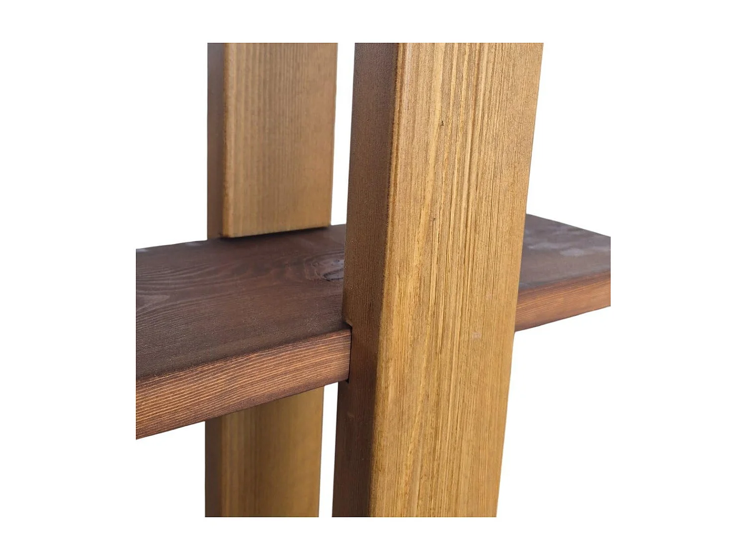 Mobile TV/Libreria in Legno Massello Design Italiano â€“ 4 Ripiani Modulari