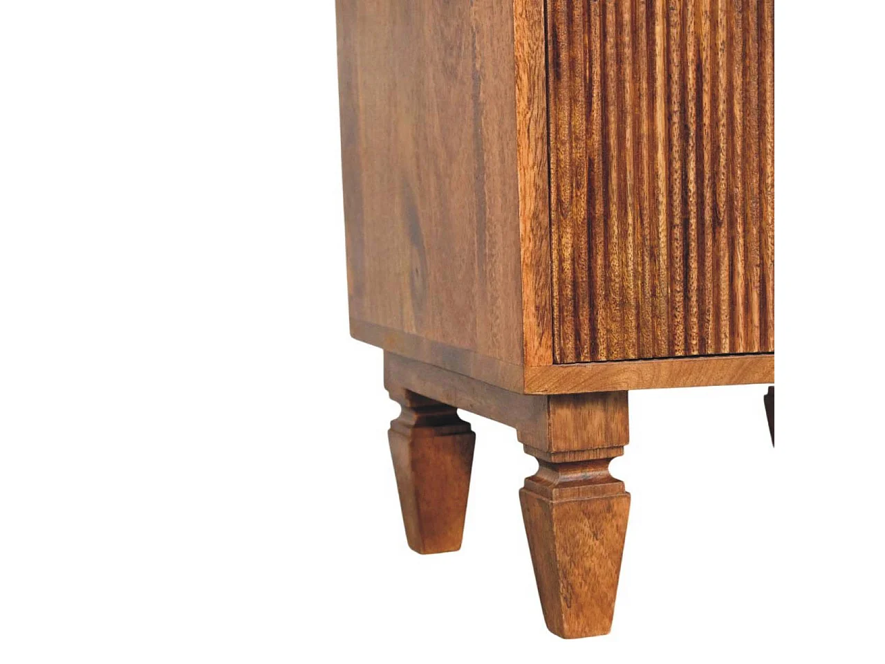 Artisan Furniture Table de chevet Louvre en bois massif de manguier , 2 tiroirs, marron