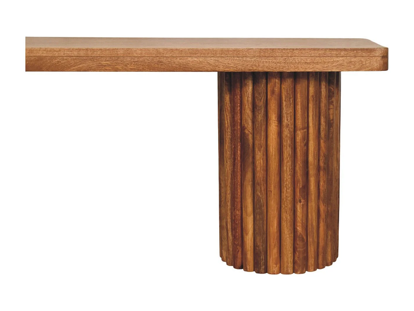 Artisan Furniture Bank Astoria met geribbelde zijkanten, chocoladebruin