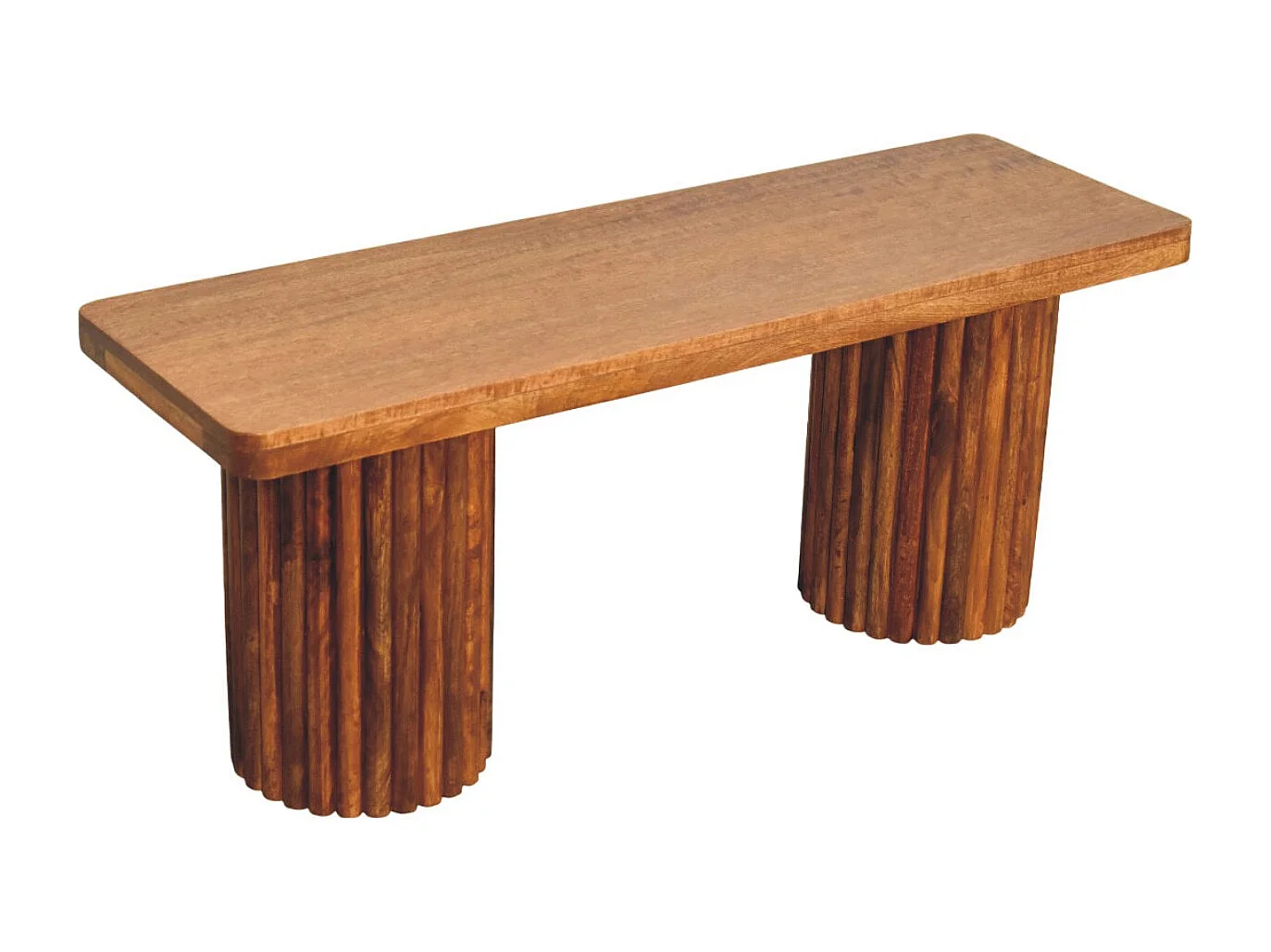 Artisan Furniture Bank Astoria met geribbelde zijkanten, chocoladebruin