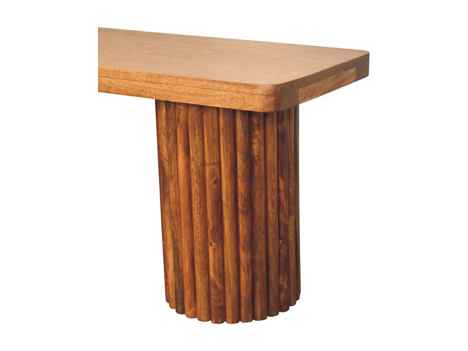 Artisan Furniture Bank Astoria met geribbelde zijkanten, chocoladebruin