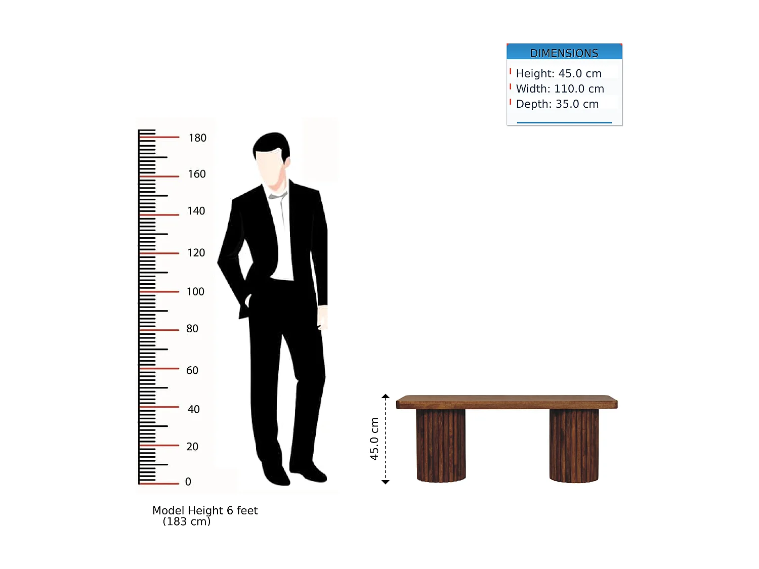 Artisan Furniture Bank Astoria met geribbelde zijkanten, chocoladebruin