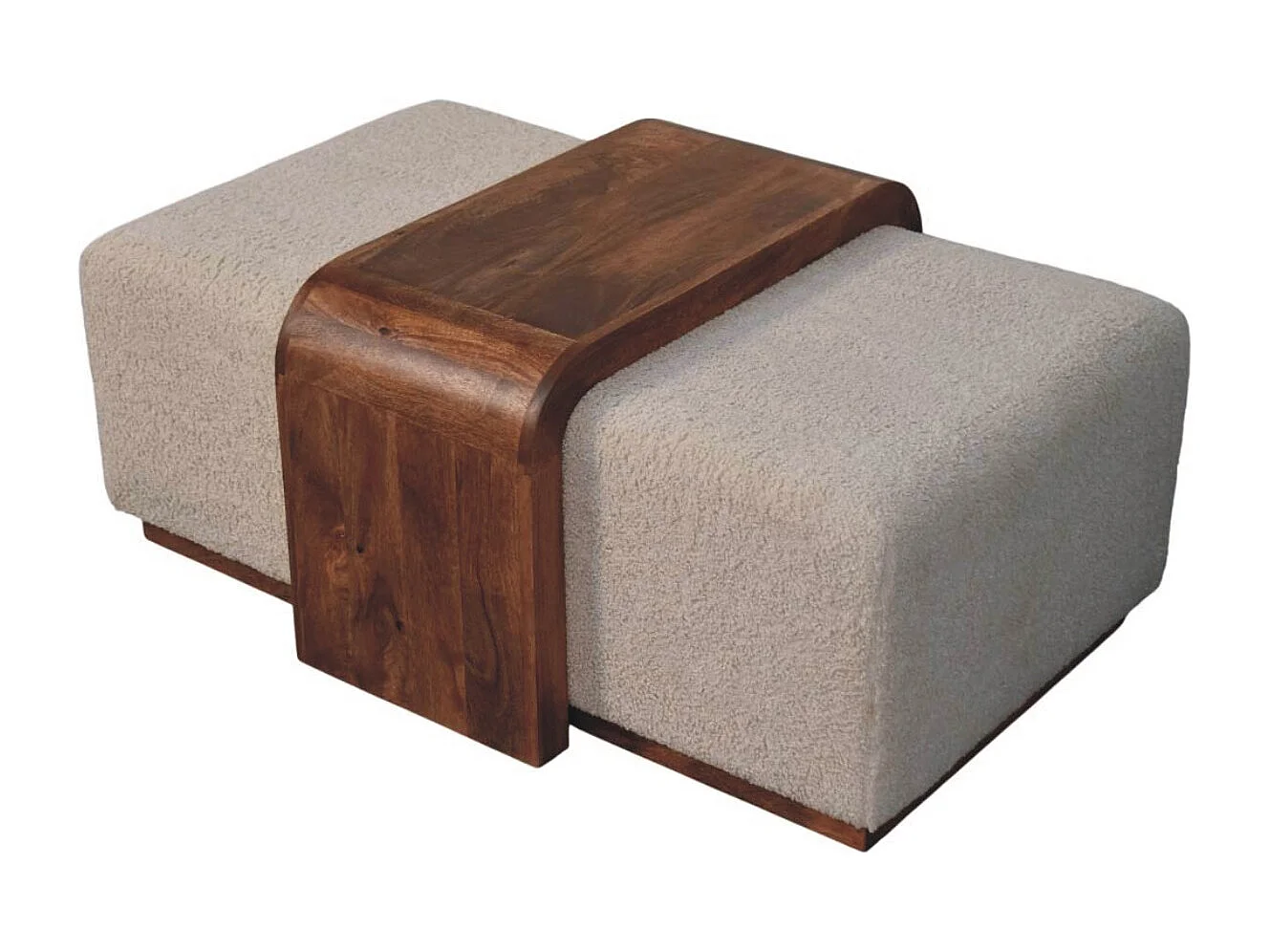 Artisan Furniture Banc Arden Duo, bois massif, brun chocolat, table en bois