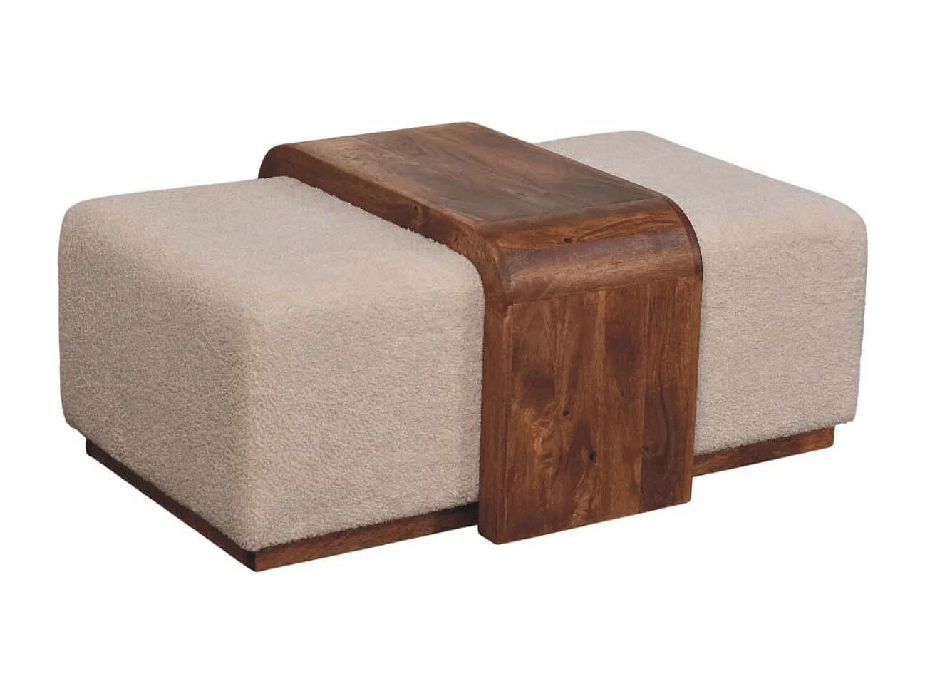 Artisan Furniture Banc Arden Duo, bois massif, brun chocolat, table en bois