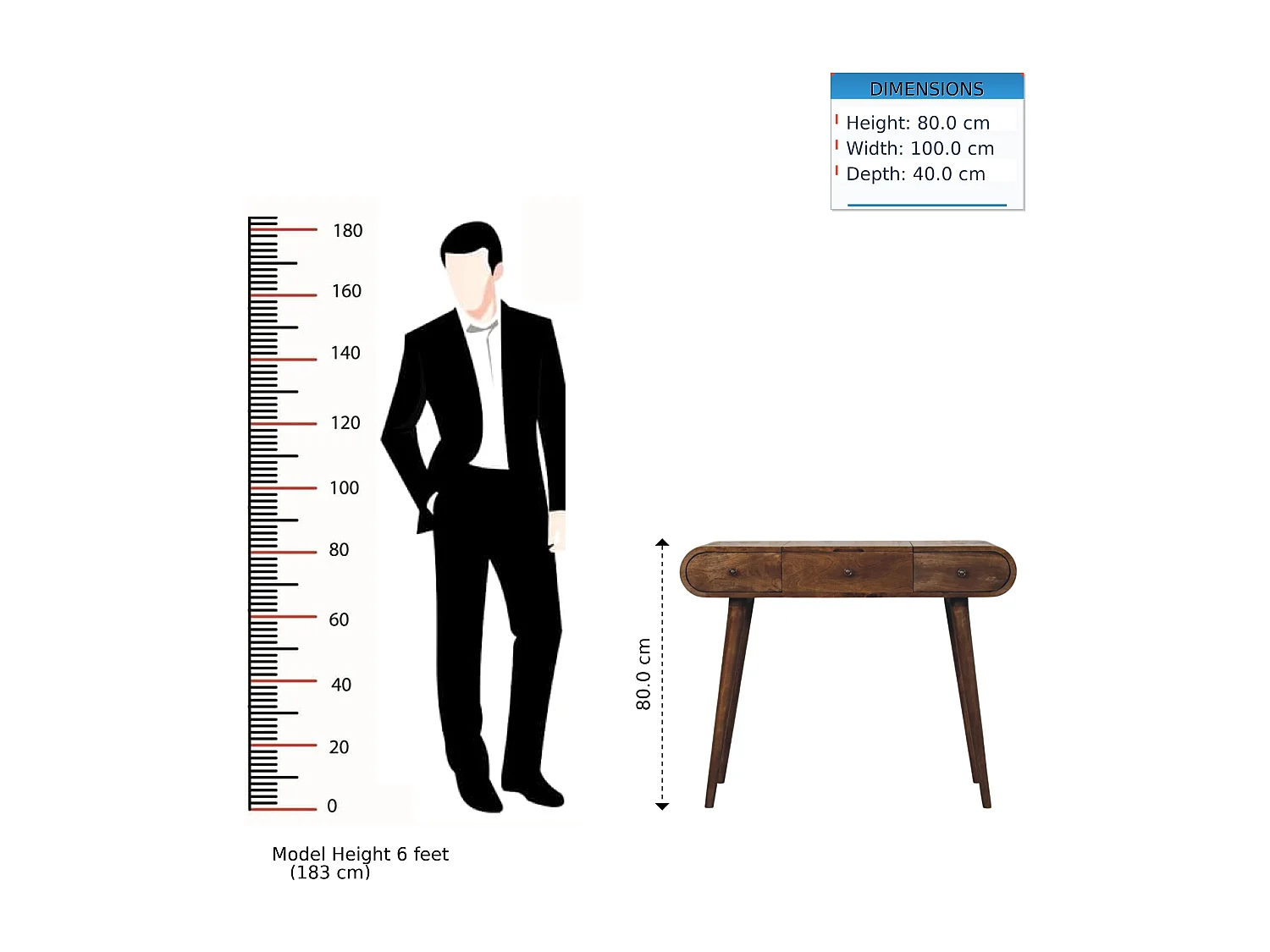 Artisan Furniture Coiffeuse Contour Curve