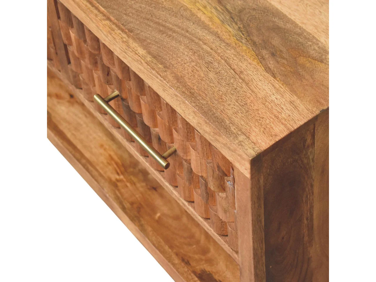 Artisan Furniture Meuble à chaussures d’entrée sculpté Cadiz