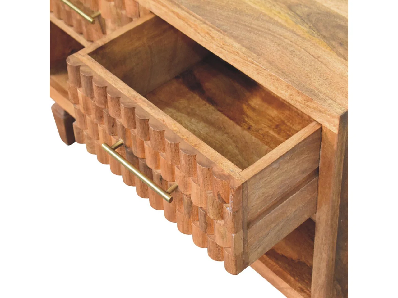 Artisan Furniture Meuble à chaussures d’entrée sculpté Cadiz