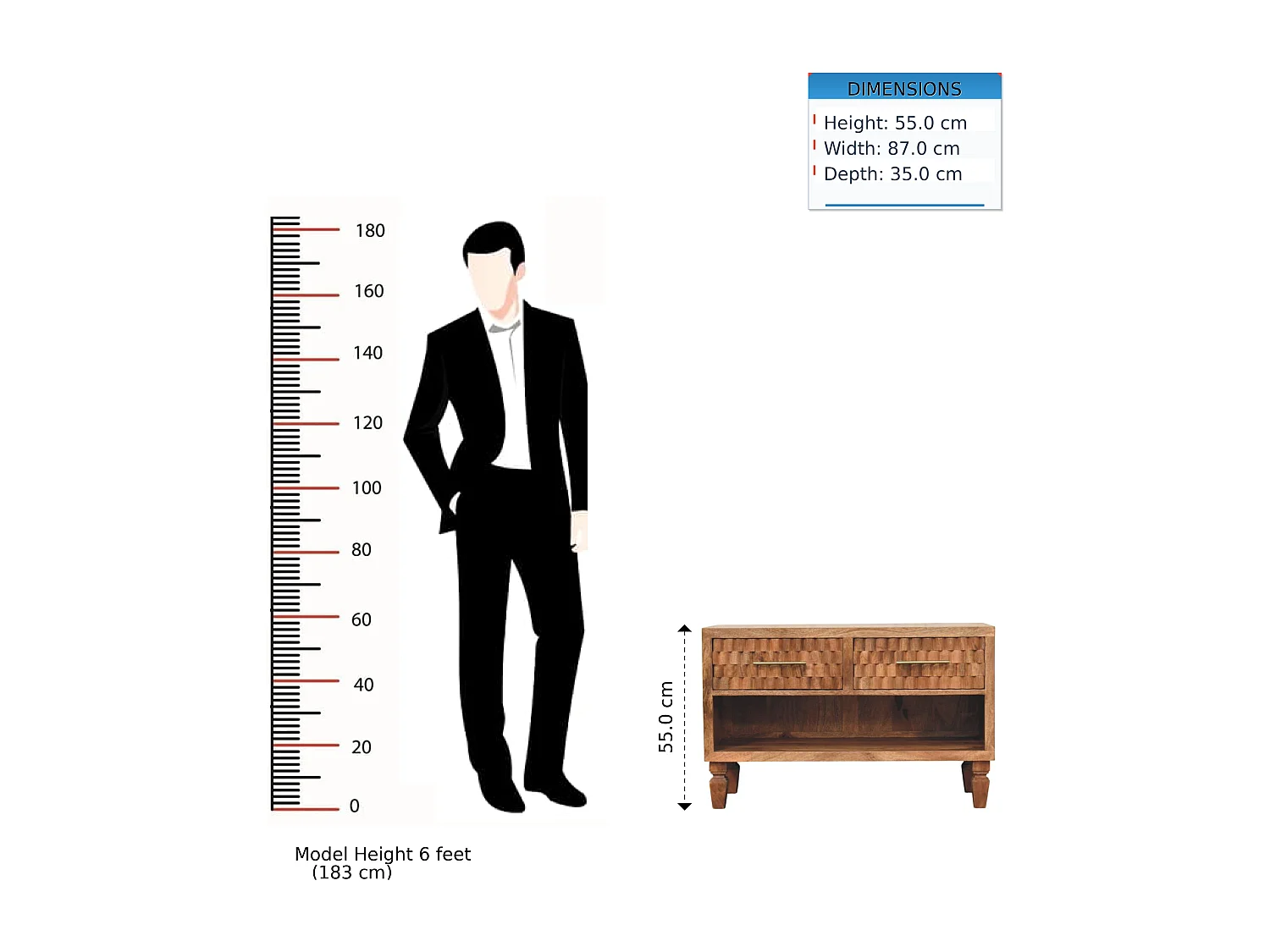 Artisan Furniture Meuble à chaussures d’entrée sculpté Cadiz