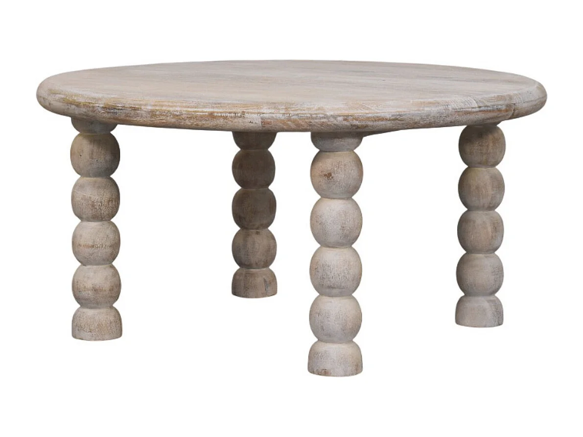 Artisan Furniture Table basse Spindle en chêne salé