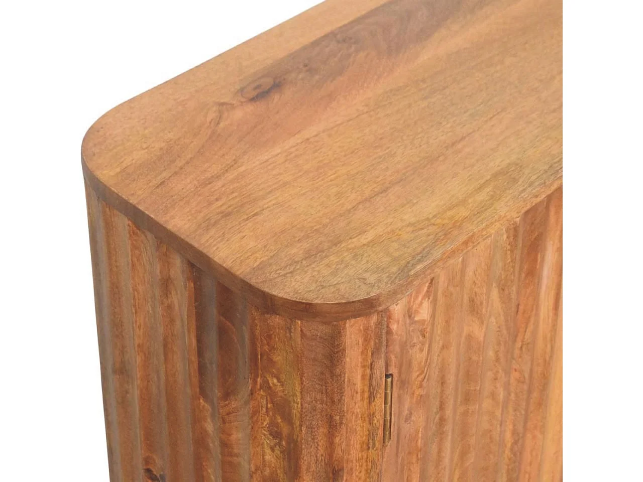 Artisan Furniture Buffet Montara, bois massif, brun chaud, 3 tiroirs, 2 portes et 4 étagères