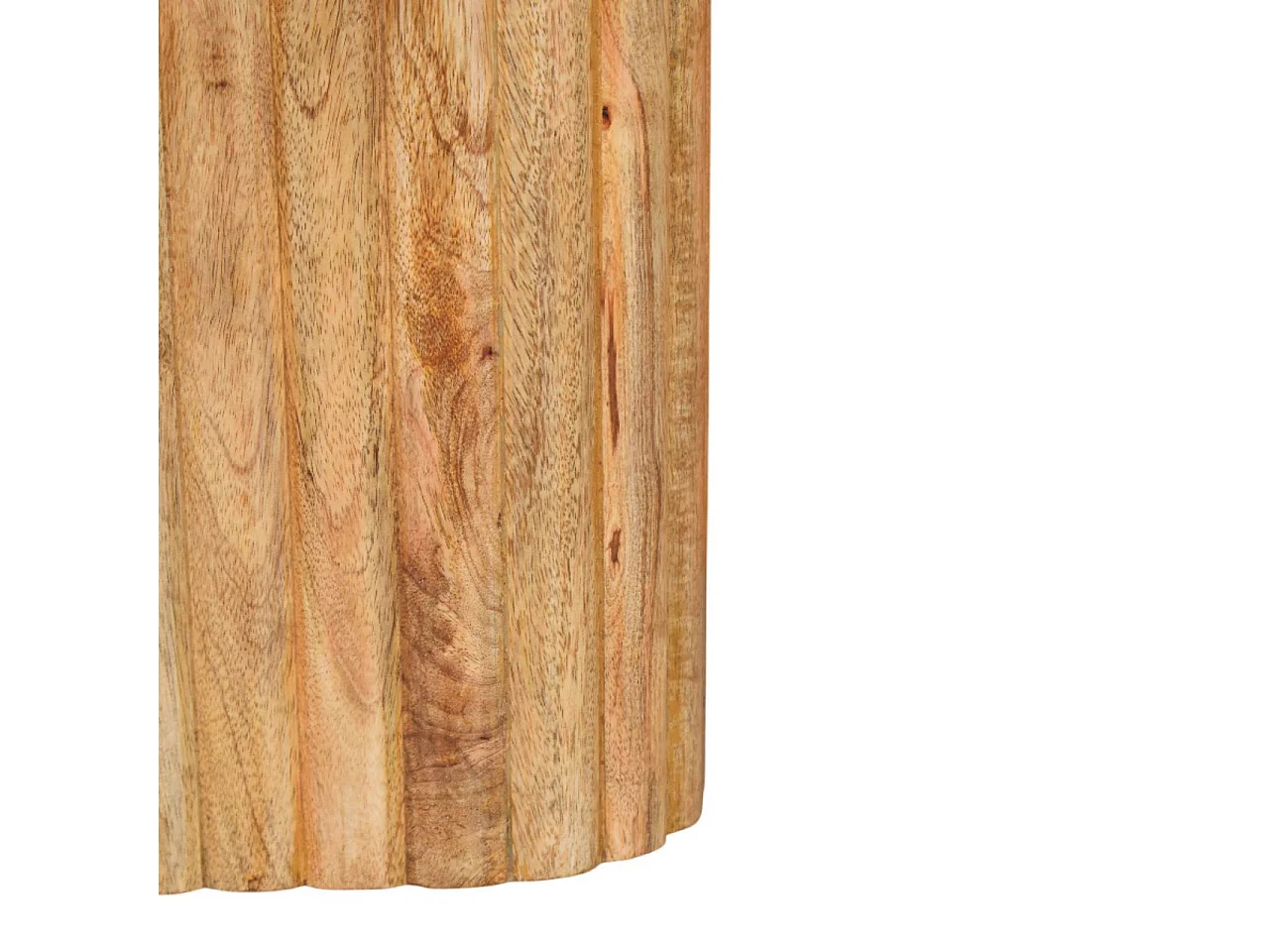 Artisan Furniture Beistelltisch Chêneish aus massivem Mangoholz mit Marmorplatte, hellbraun