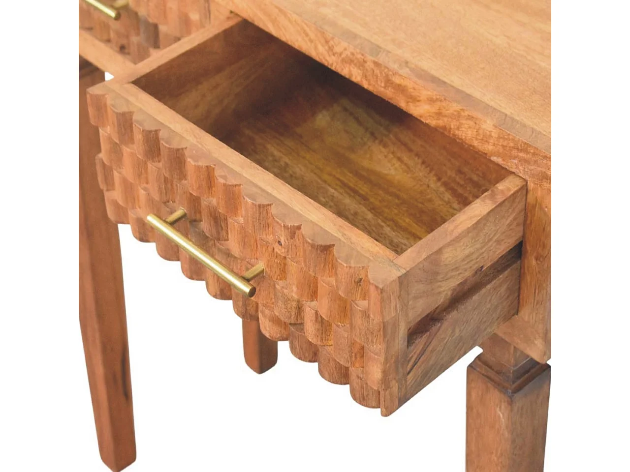 Artisan Furniture Console sculptée Cadiz à deux tiroirs