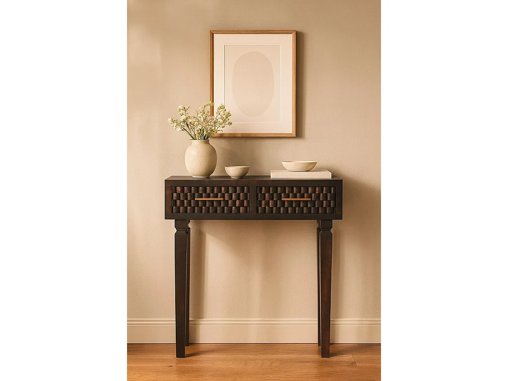 Artisan Furniture Console mince sculptée Cadiz