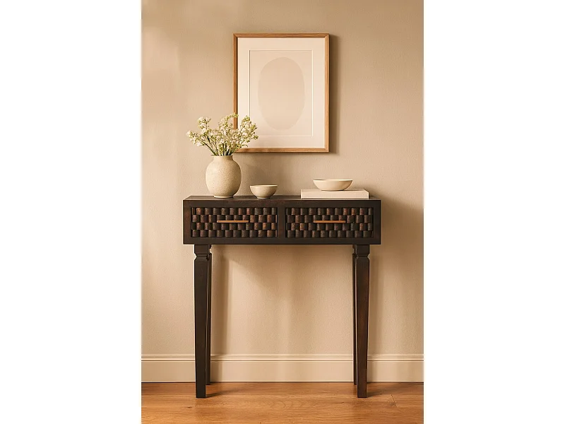 Artisan Furniture Console mince sculptée Cadiz