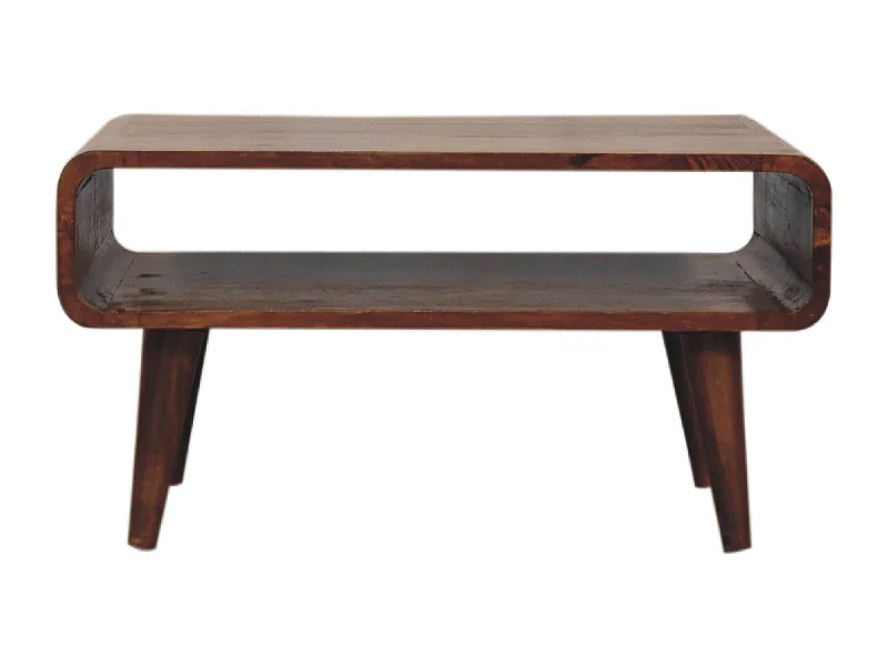 Artisan Furniture Meuble TV ouvert en finition Chestnut