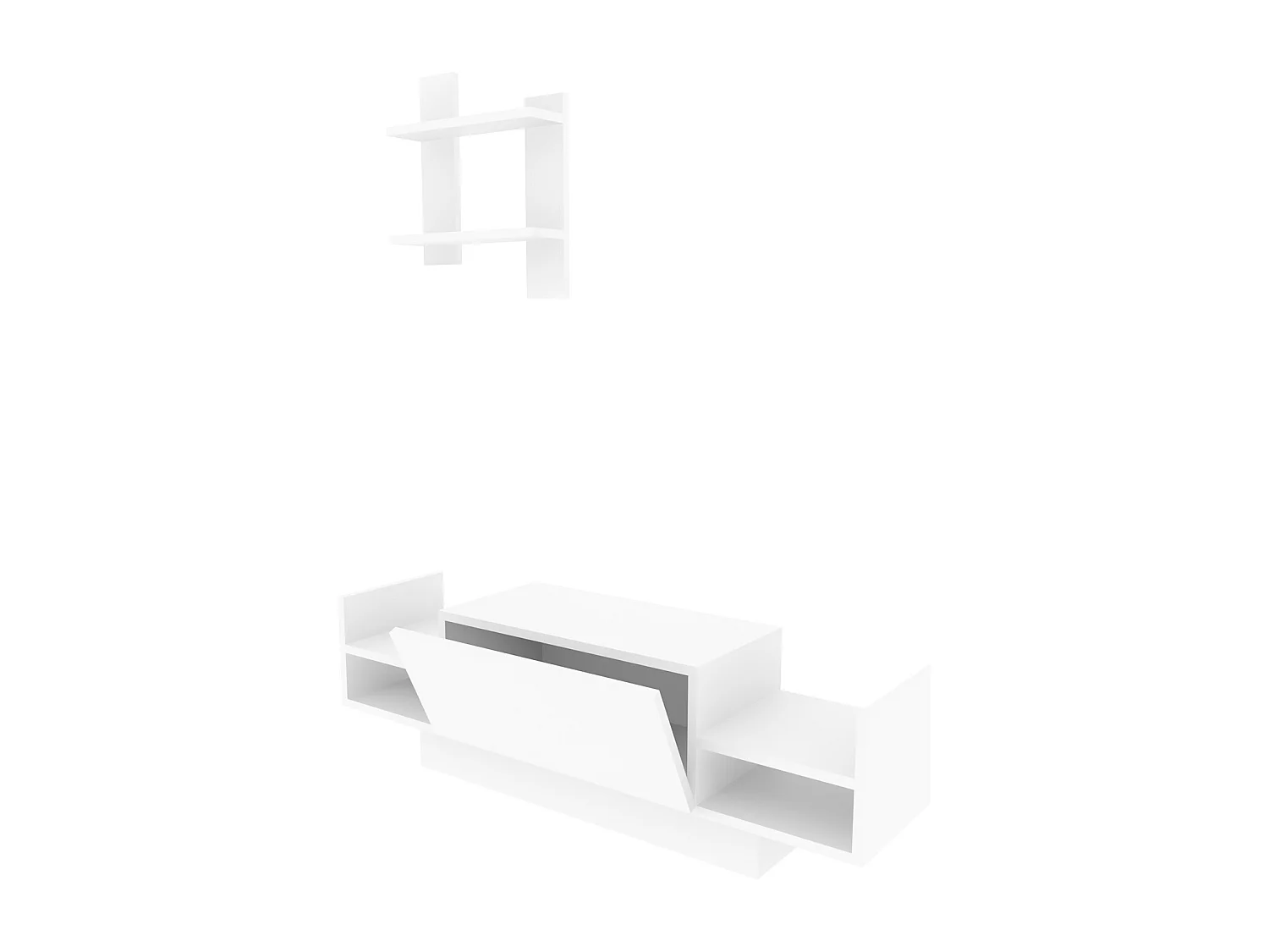 Decorotika Bahara TV Unit for TVs up to 42 inches With Shelves