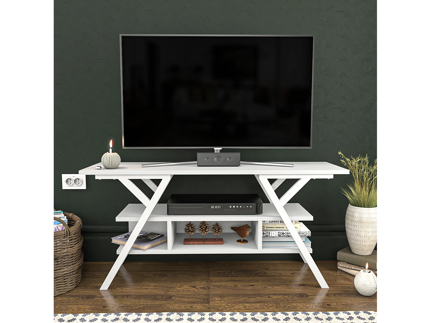 Decorotika Minerva  TV Unit for TV's up to 55 inch