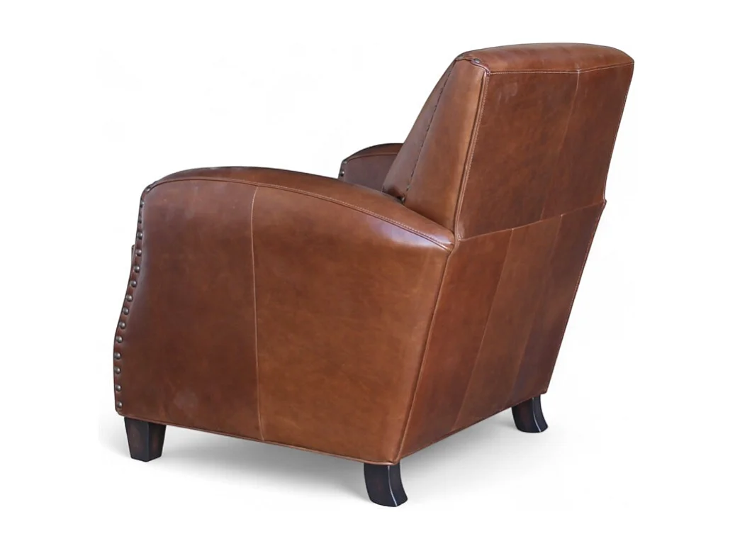 Club-Sessel Leder Braun gealtert Retro-Stil – Kollektion Vito