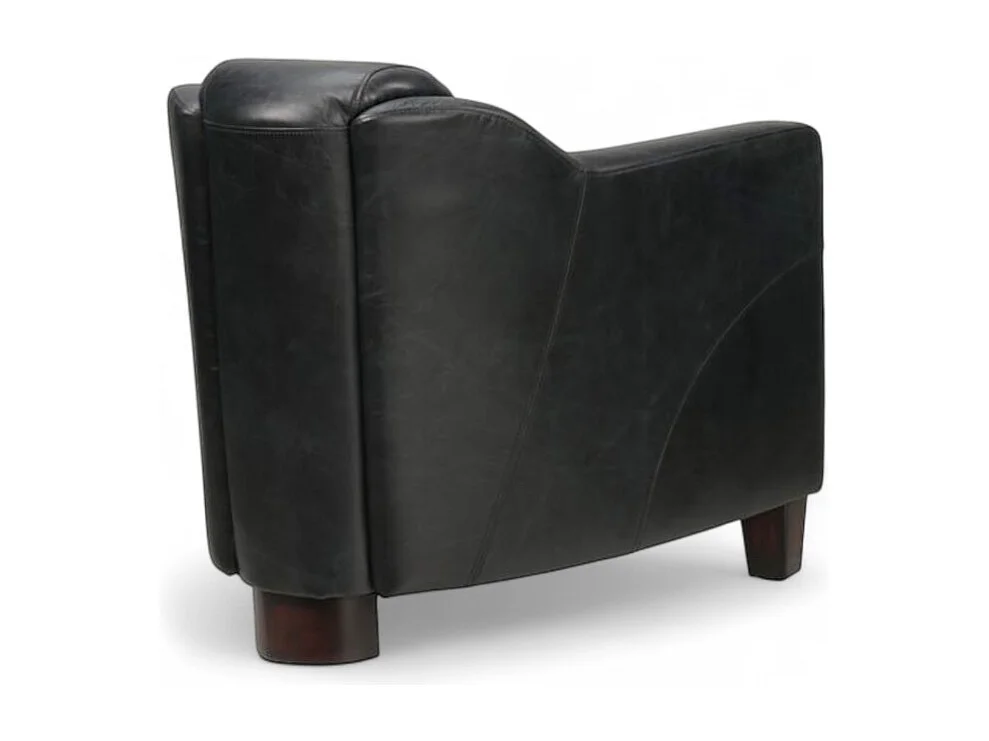 Club-Sessel Leder Schwarz – Kollektion Adam