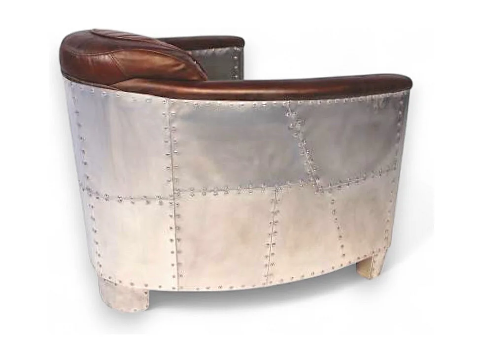 Poltrona aviatore pelle marrone vintage – collezione Mermoz