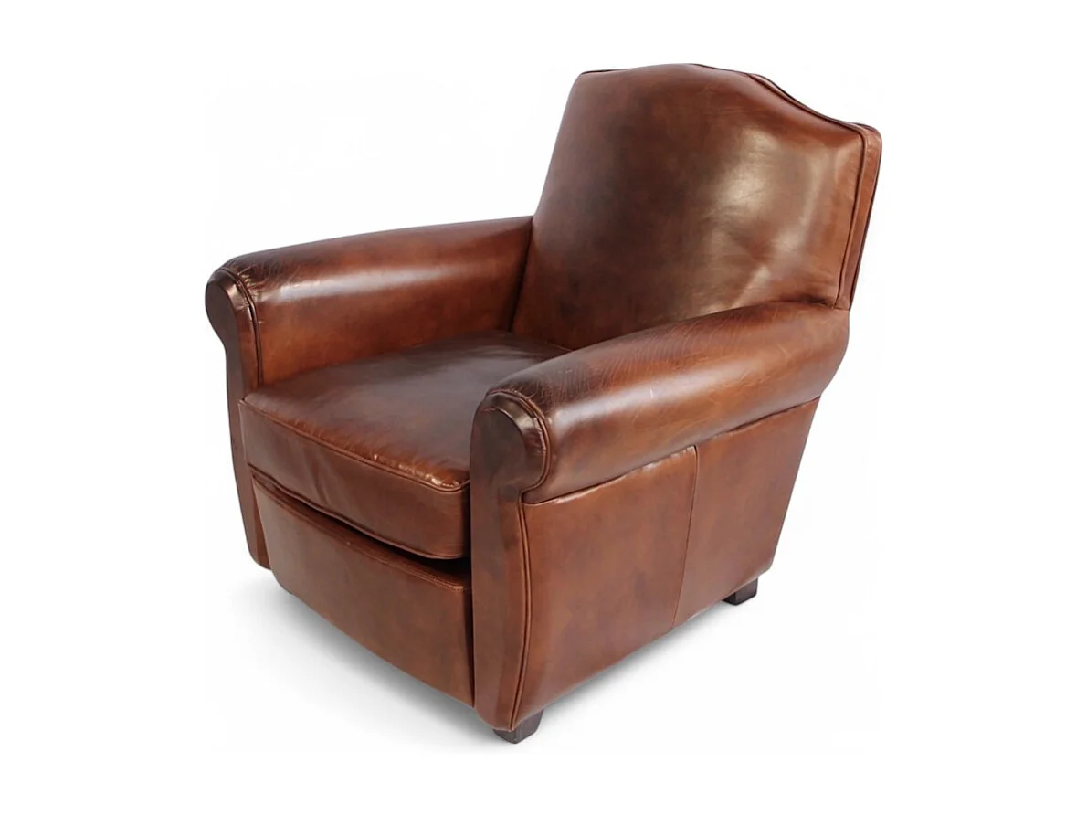 Club-Sessel Vintage Leder Braun – Modell Palermo