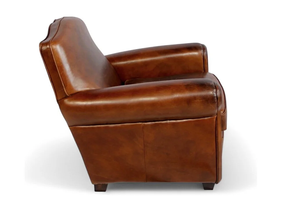 Club-Sessel Vintage Leder Braun – Modell Palermo