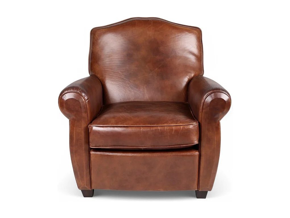 Club-Sessel Vintage Leder Braun – Modell Palermo